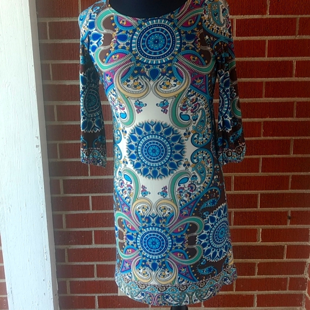 Hippie Chick Paisley Print Dress